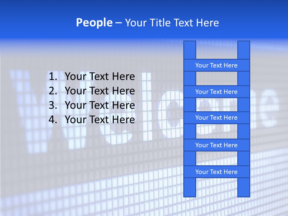 Welcome Screen Register PowerPoint Template