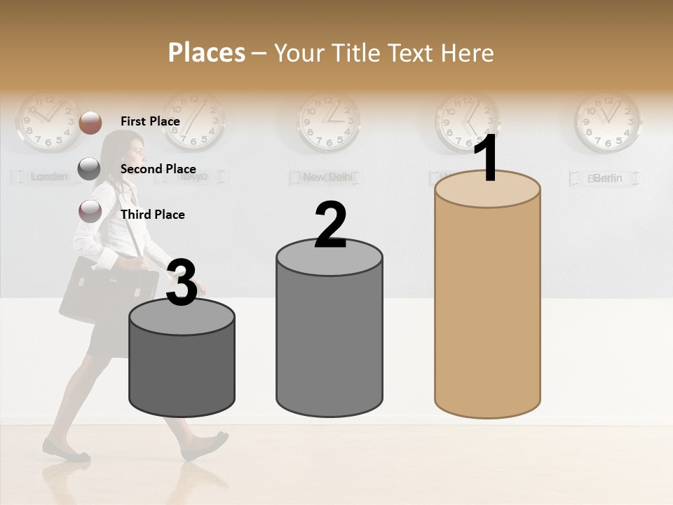London Around The Clock Stepping PowerPoint Template