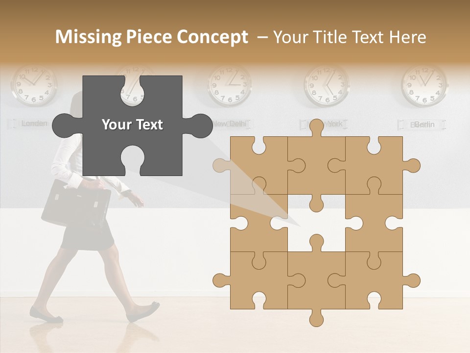 London Around The Clock Stepping PowerPoint Template