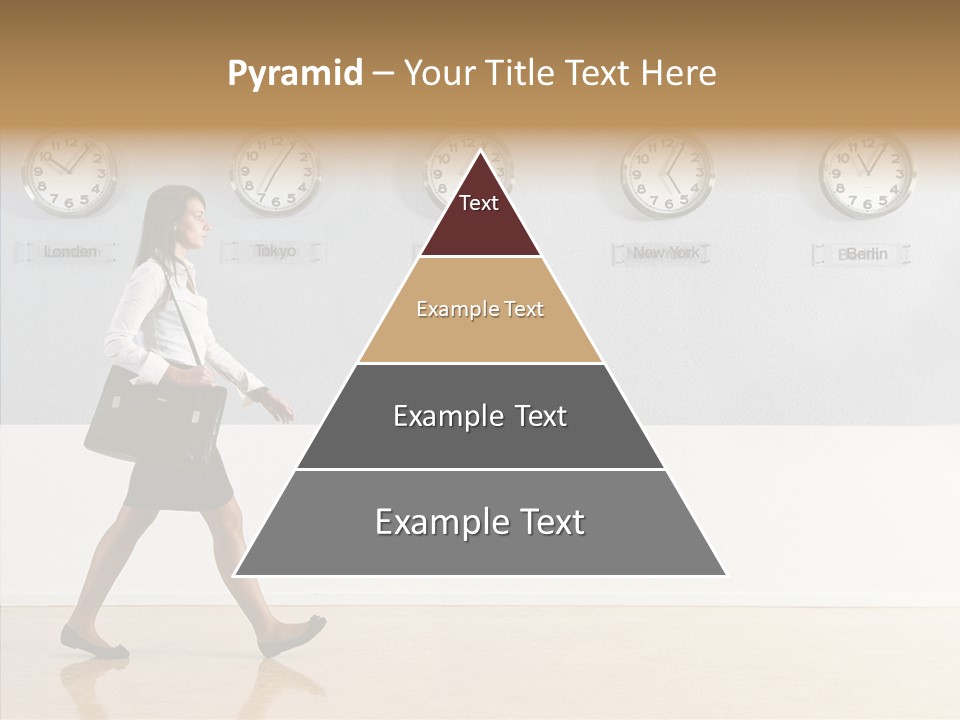 London Around The Clock Stepping PowerPoint Template