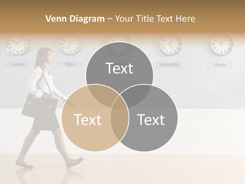 London Around The Clock Stepping PowerPoint Template