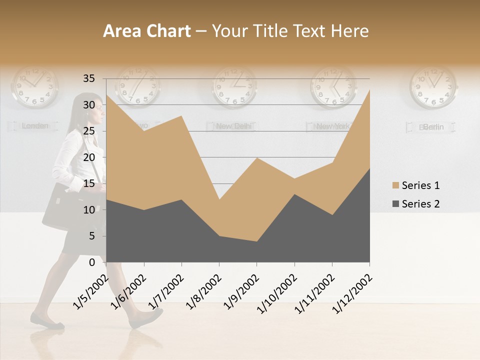 London Around The Clock Stepping PowerPoint Template