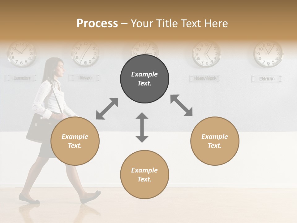 London Around The Clock Stepping PowerPoint Template