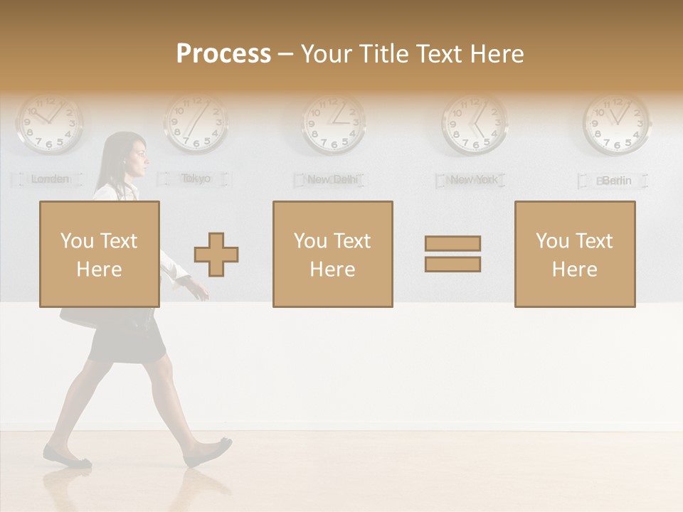 London Around The Clock Stepping PowerPoint Template