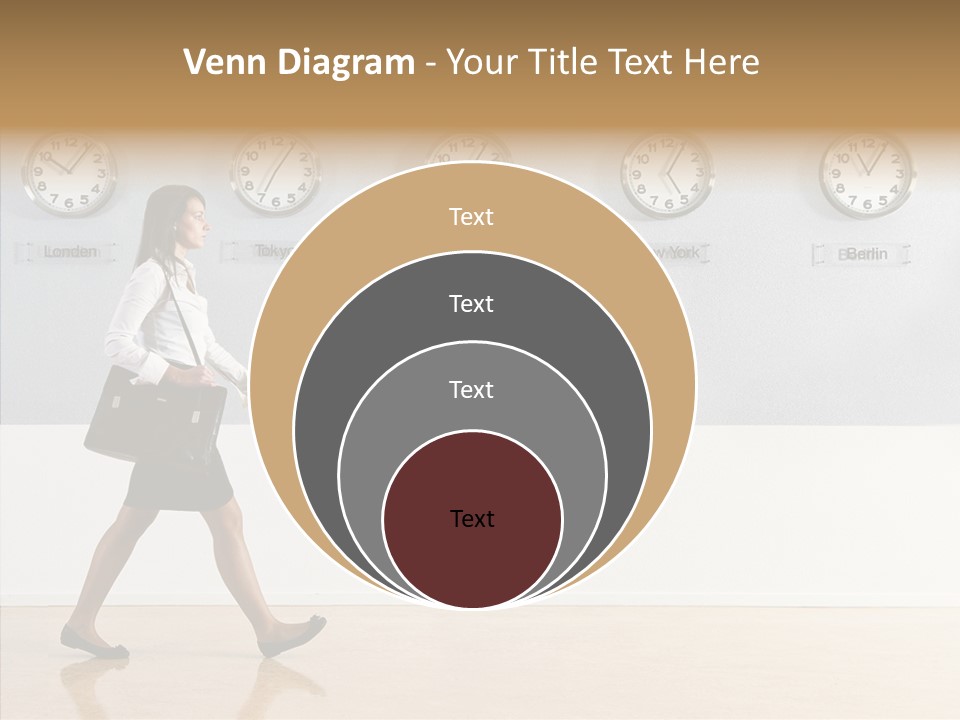 London Around The Clock Stepping PowerPoint Template
