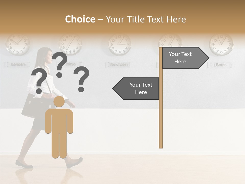 London Around The Clock Stepping PowerPoint Template