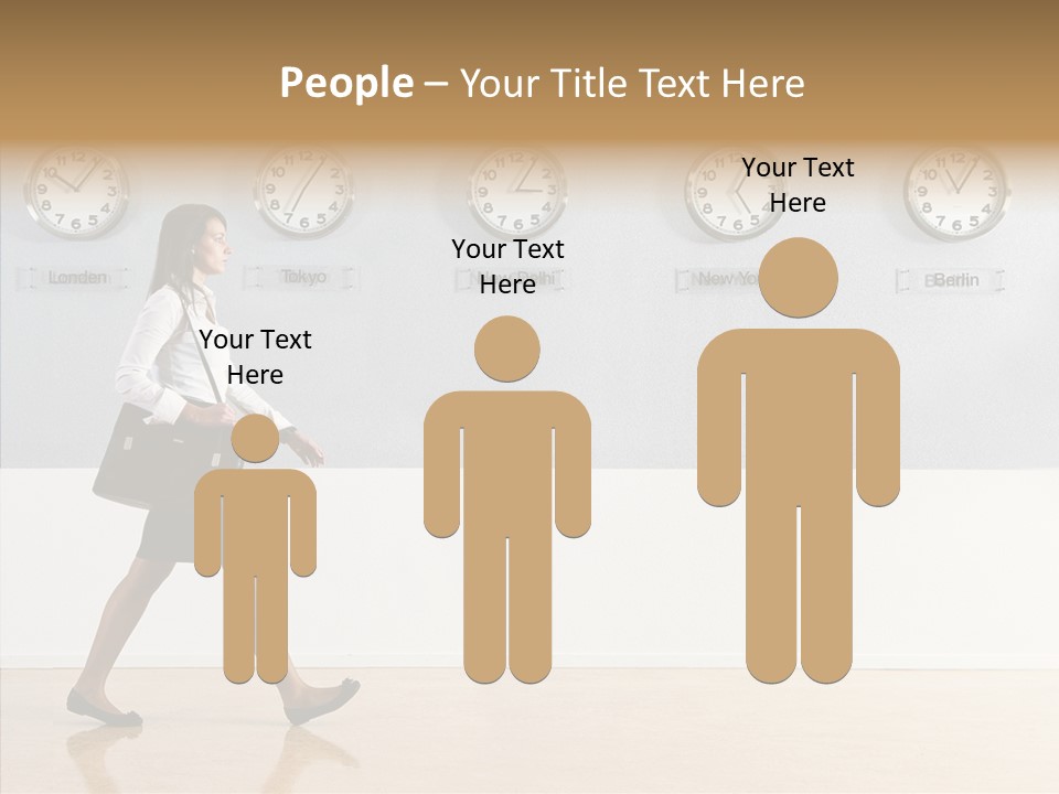 London Around The Clock Stepping PowerPoint Template