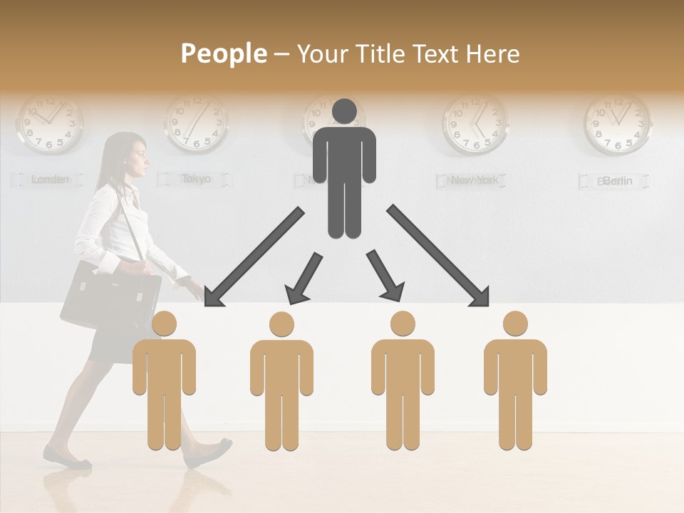 London Around The Clock Stepping PowerPoint Template