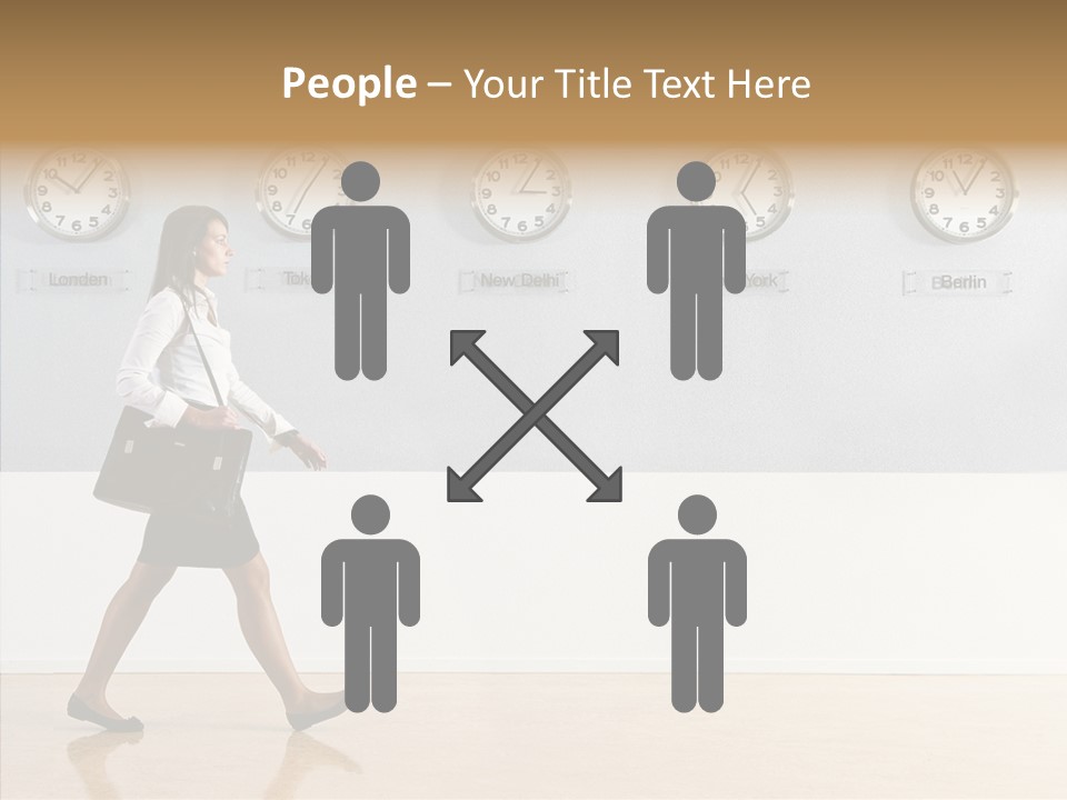 London Around The Clock Stepping PowerPoint Template