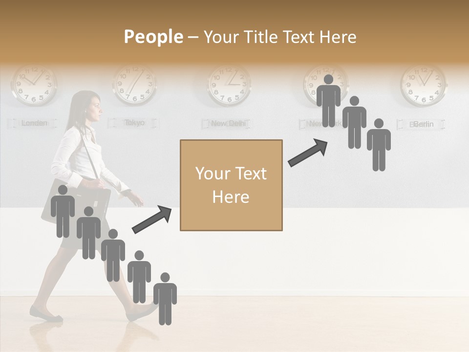 London Around The Clock Stepping PowerPoint Template