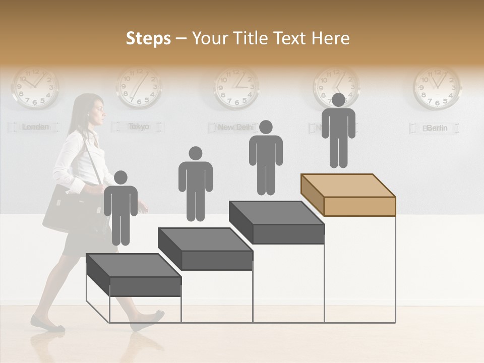 London Around The Clock Stepping PowerPoint Template