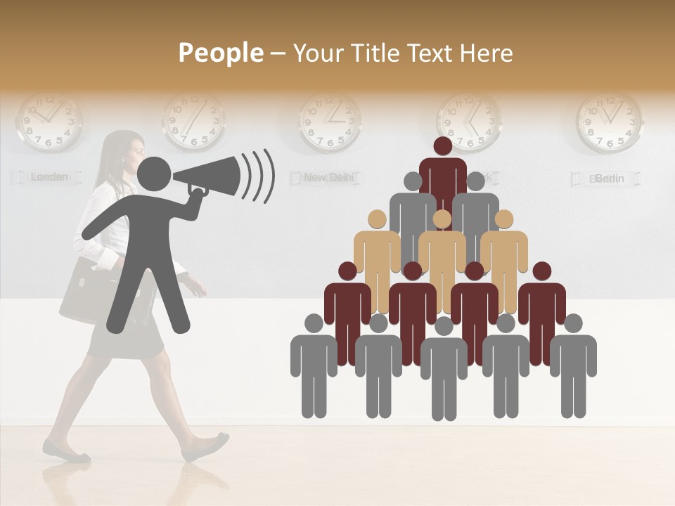 London Around The Clock Stepping PowerPoint Template