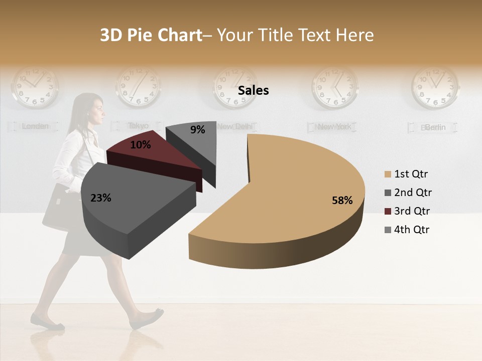 London Around The Clock Stepping PowerPoint Template