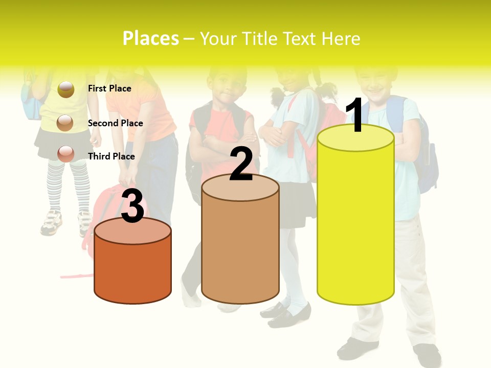 Backpack Cute Pretty PowerPoint Template