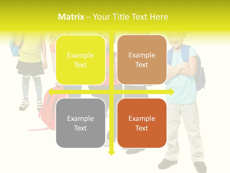 Backpack Cute Pretty PowerPoint Template