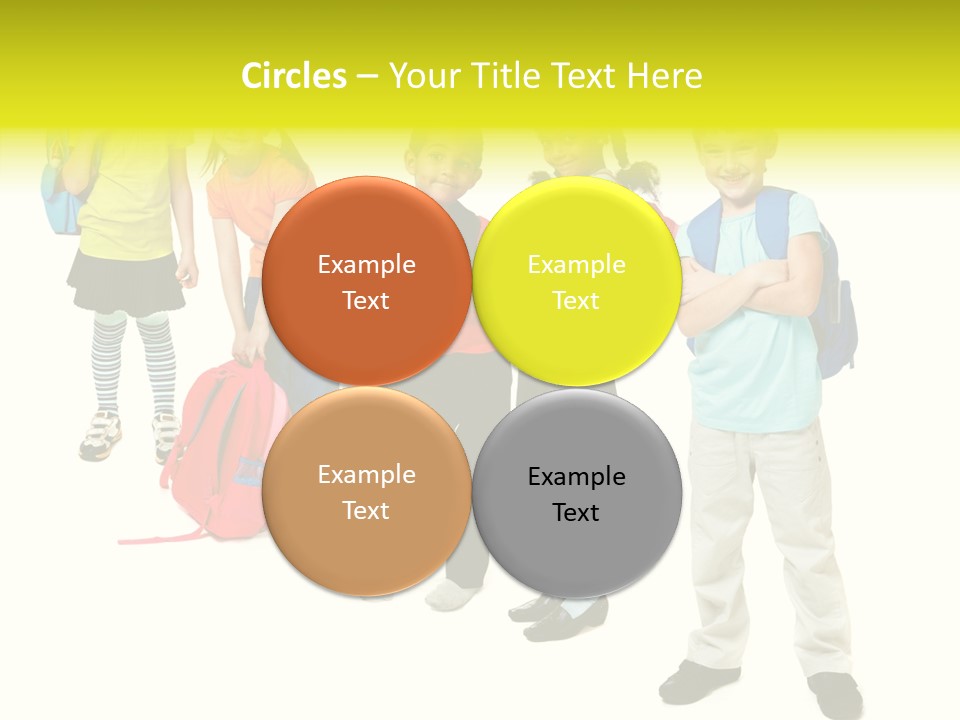 Backpack Cute Pretty PowerPoint Template