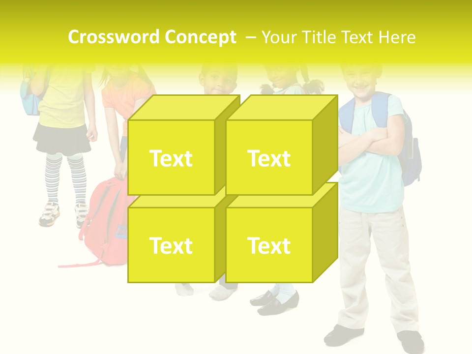 Backpack Cute Pretty PowerPoint Template