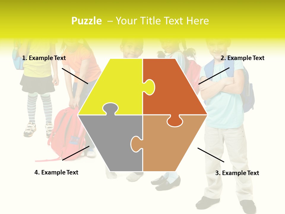 Backpack Cute Pretty PowerPoint Template