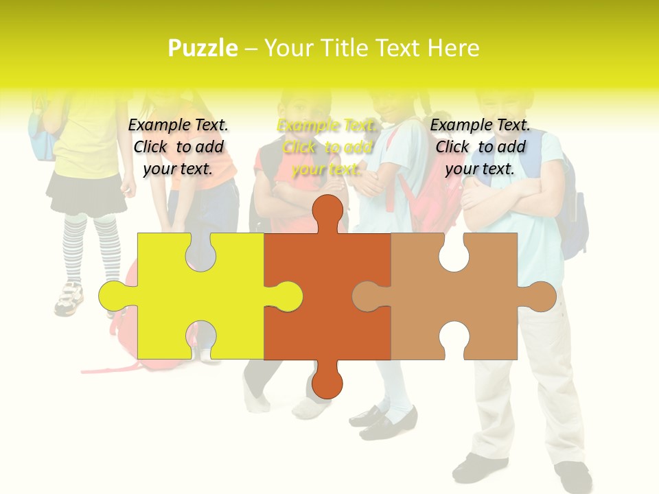 Backpack Cute Pretty PowerPoint Template