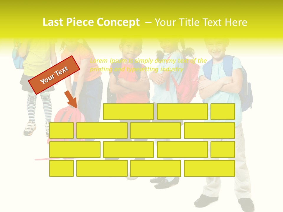 Backpack Cute Pretty PowerPoint Template