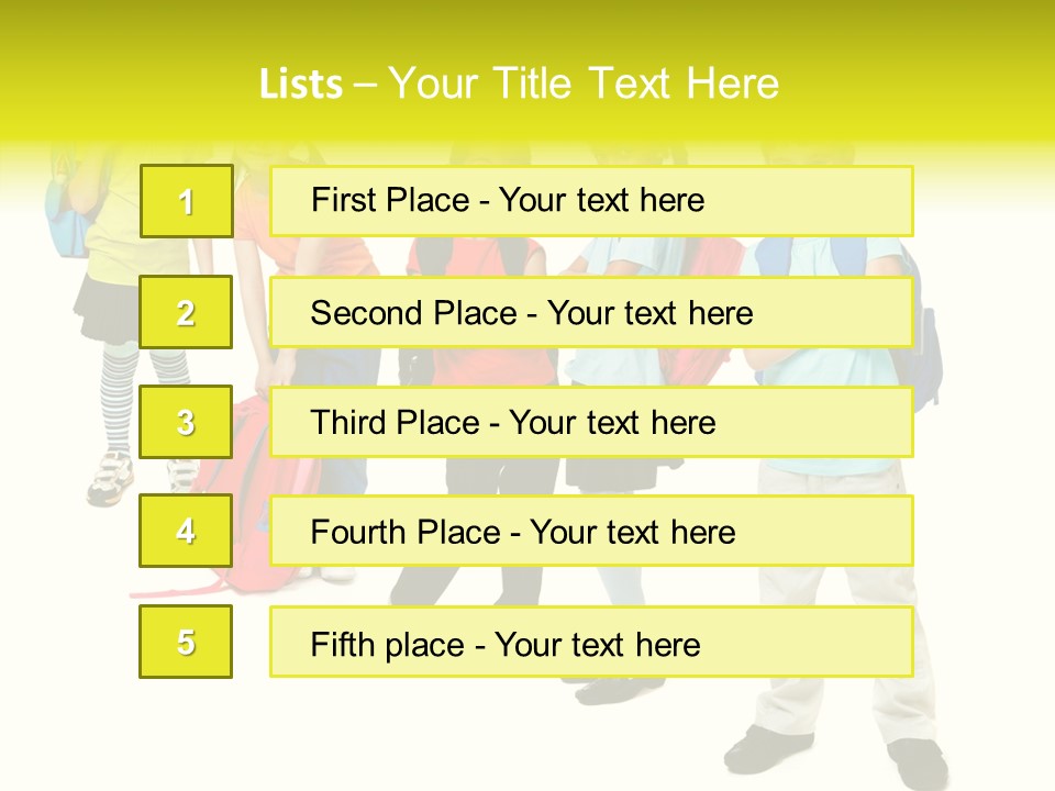 Backpack Cute Pretty PowerPoint Template