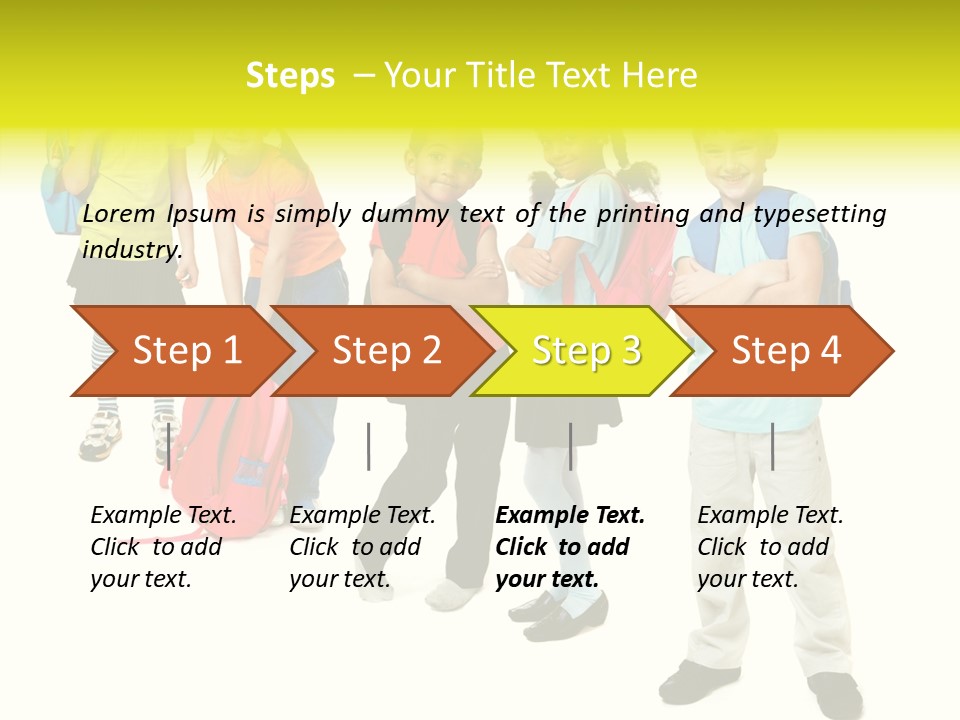 Backpack Cute Pretty PowerPoint Template