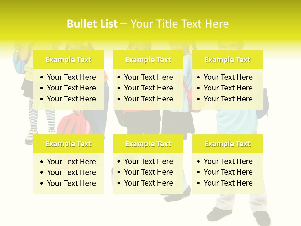 Backpack Cute Pretty PowerPoint Template