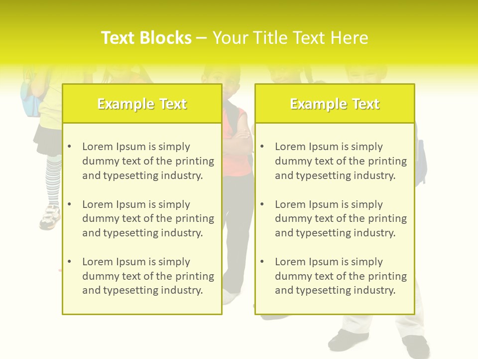 Backpack Cute Pretty PowerPoint Template