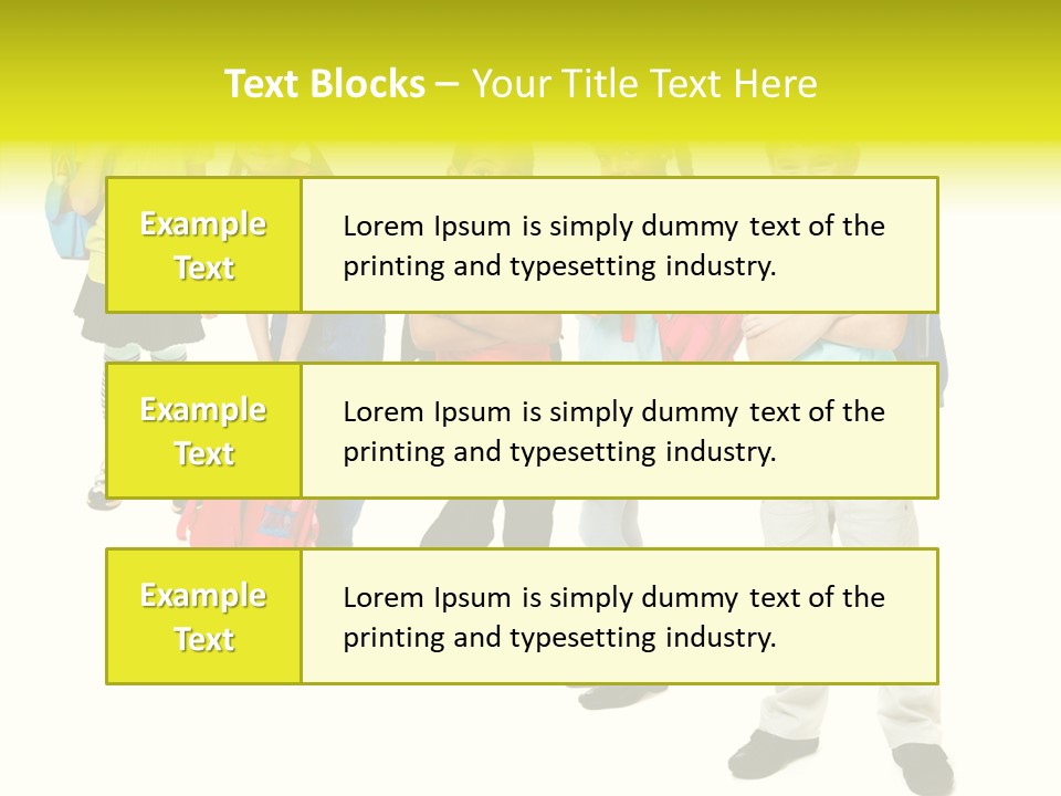 Backpack Cute Pretty PowerPoint Template