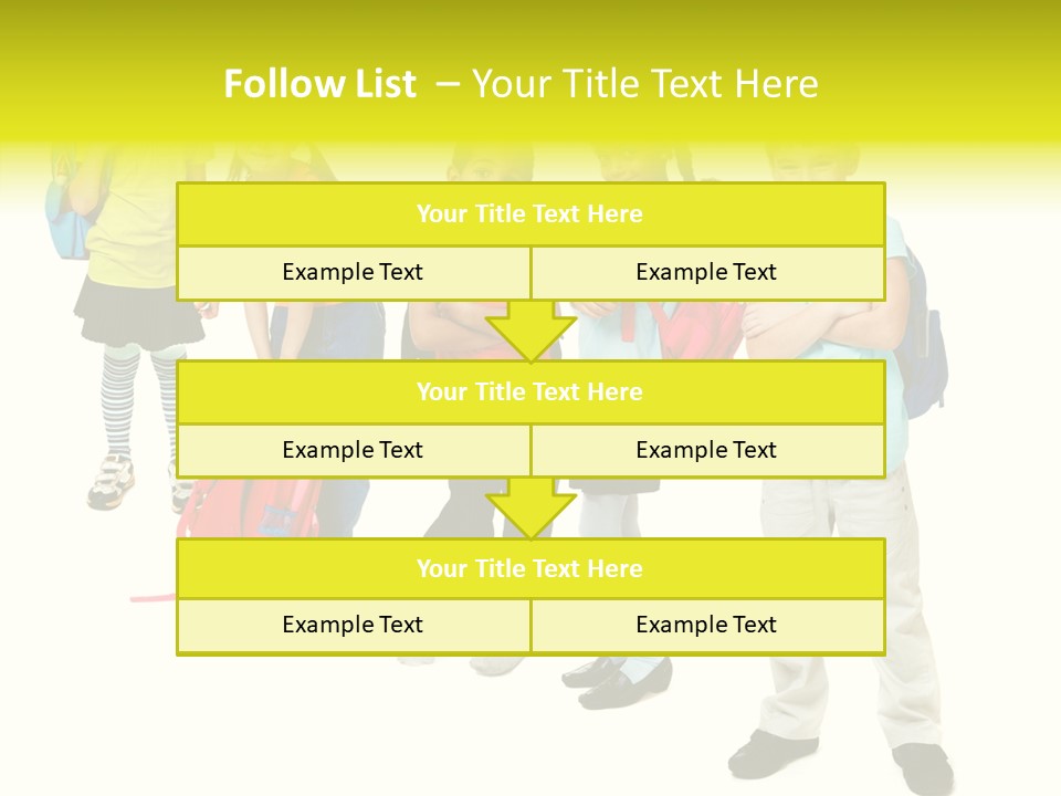 Backpack Cute Pretty PowerPoint Template