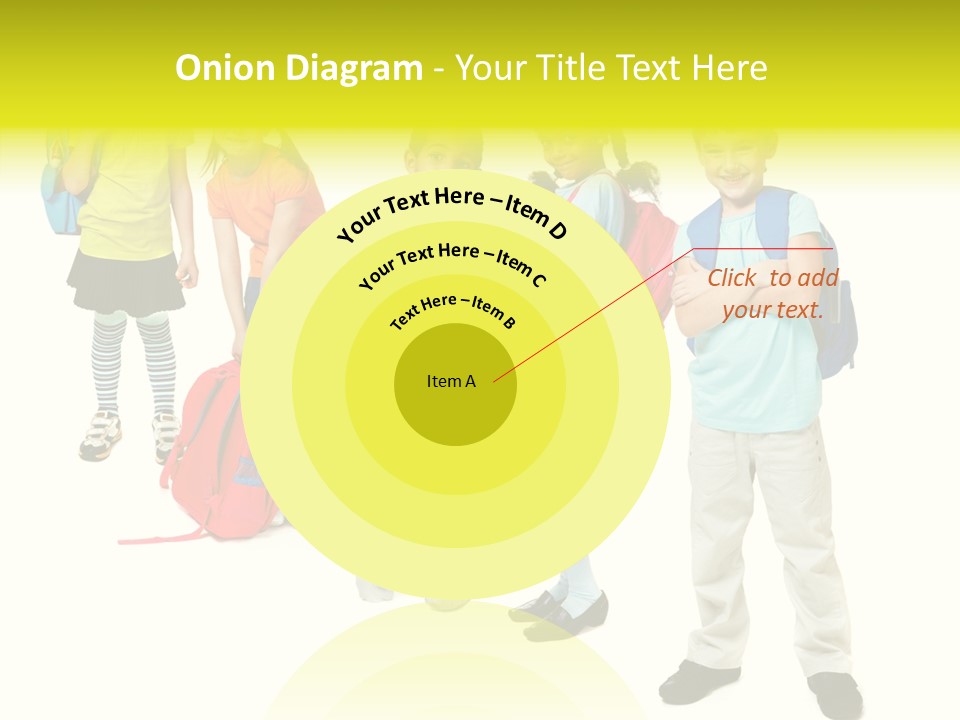 Backpack Cute Pretty PowerPoint Template