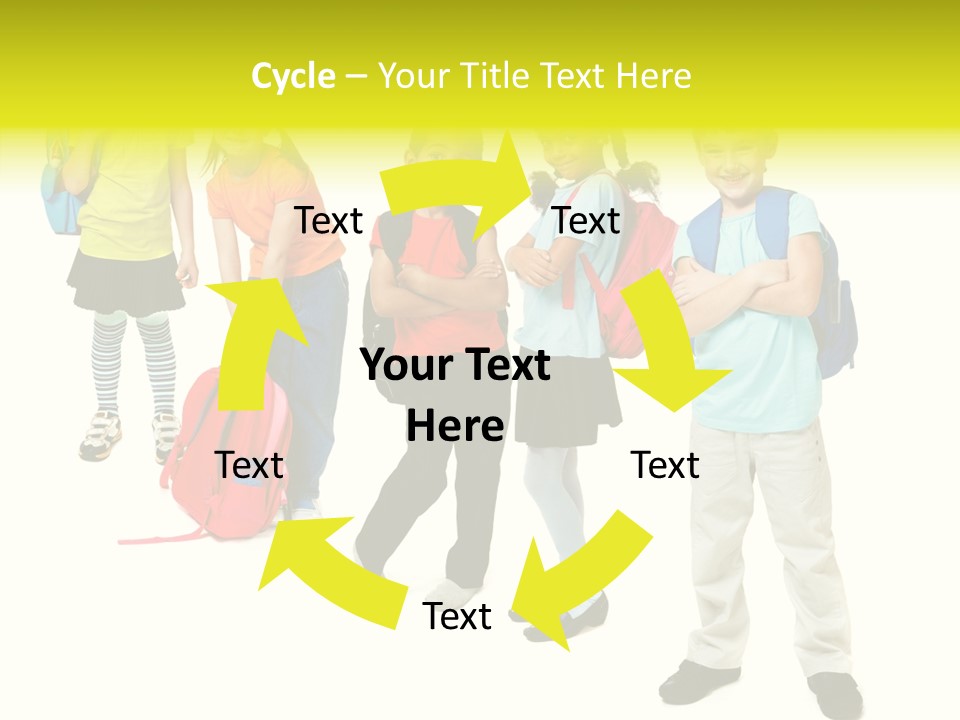 Backpack Cute Pretty PowerPoint Template