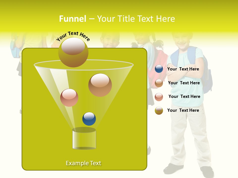 Backpack Cute Pretty PowerPoint Template