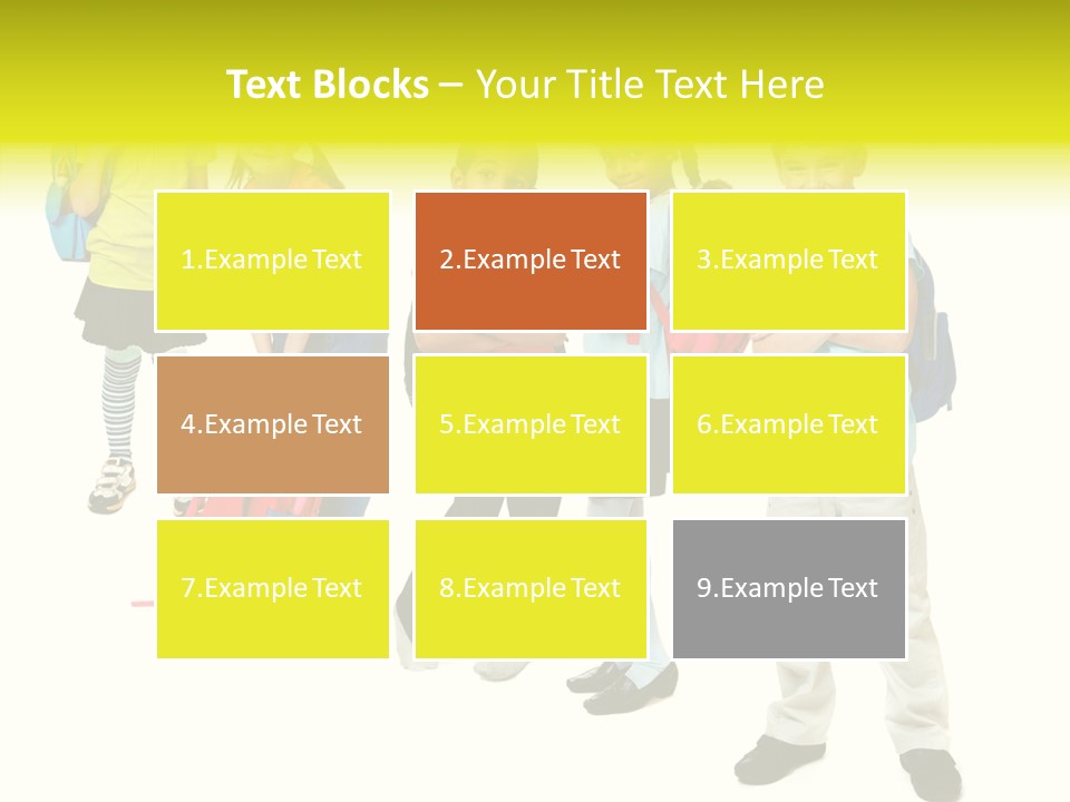 Backpack Cute Pretty PowerPoint Template