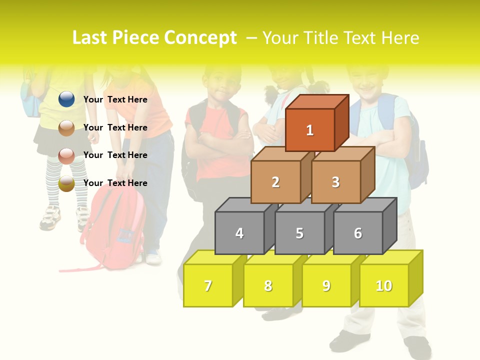 Backpack Cute Pretty PowerPoint Template