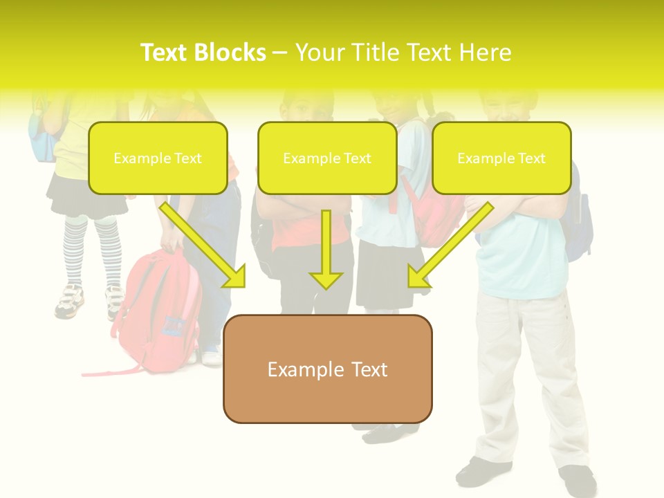 Backpack Cute Pretty PowerPoint Template