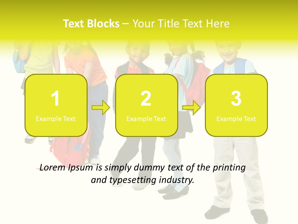 Backpack Cute Pretty PowerPoint Template