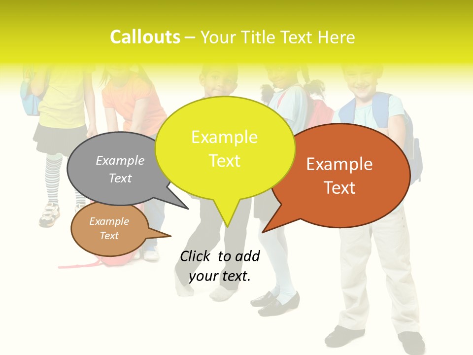 Backpack Cute Pretty PowerPoint Template