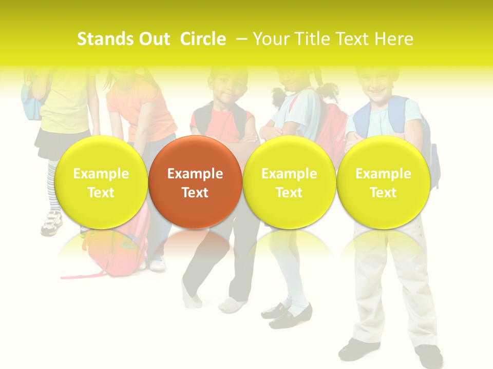 Backpack Cute Pretty PowerPoint Template