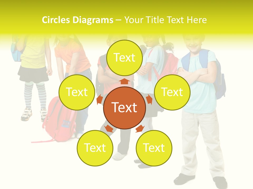 Backpack Cute Pretty PowerPoint Template