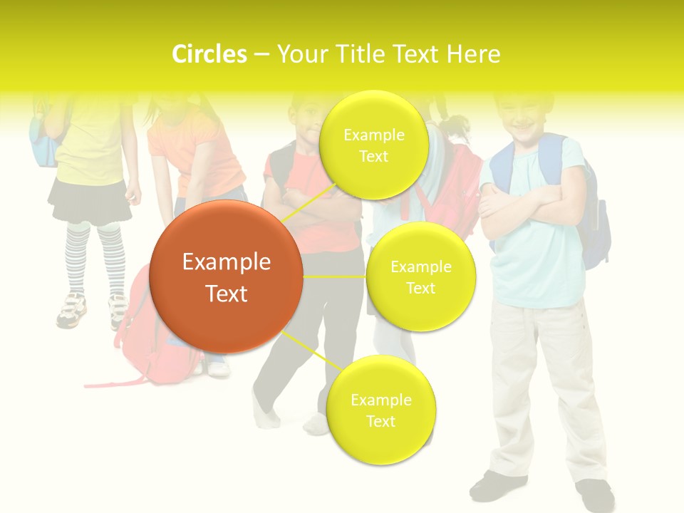 Backpack Cute Pretty PowerPoint Template