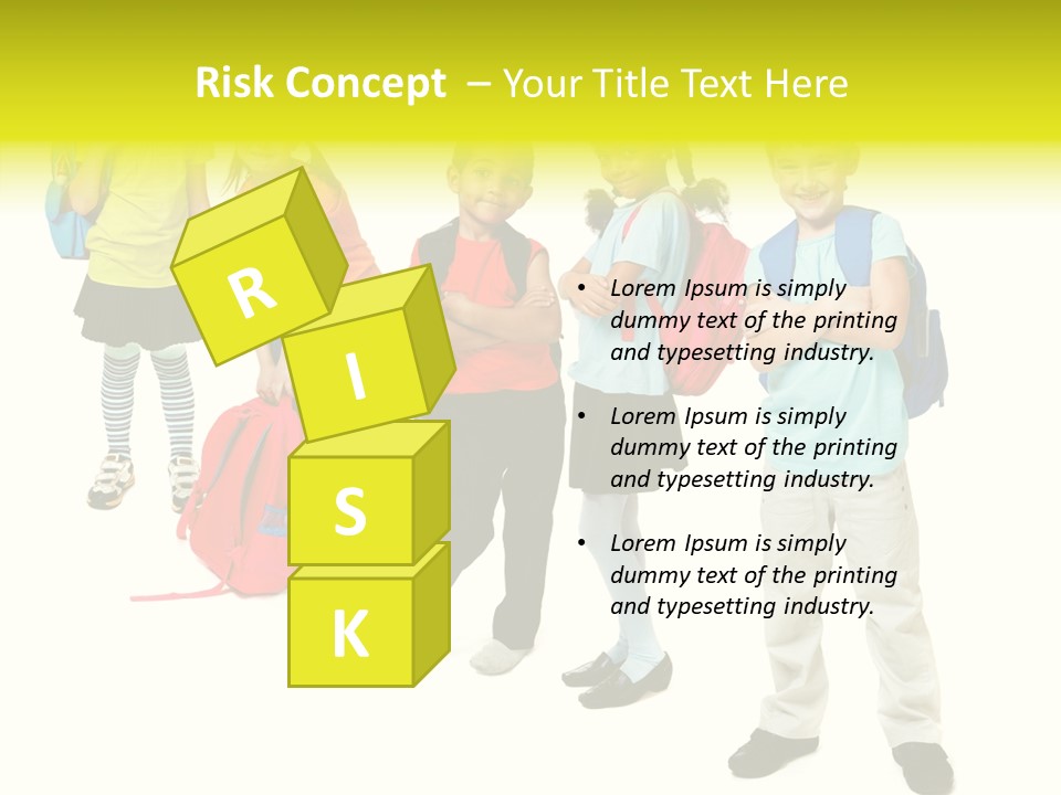 Backpack Cute Pretty PowerPoint Template