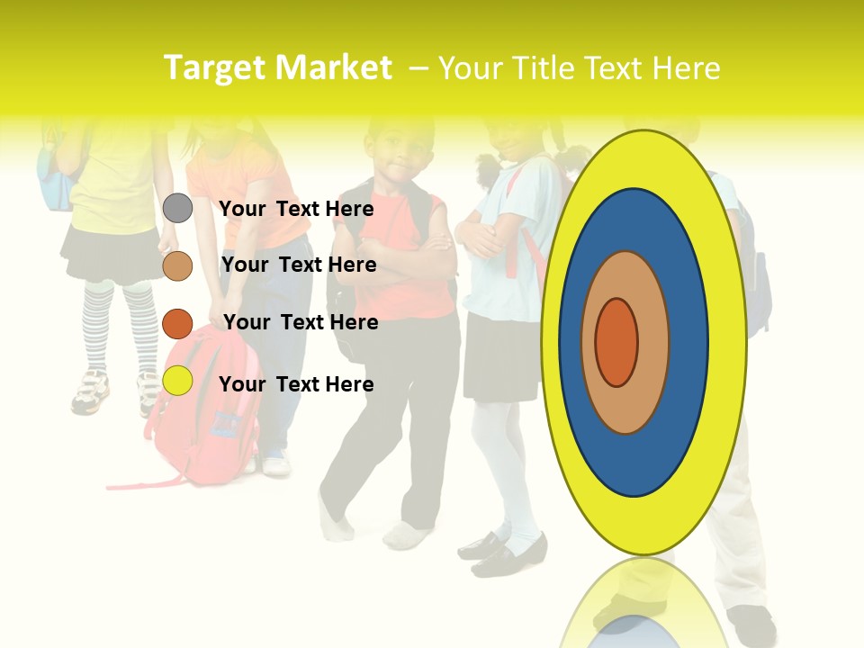 Backpack Cute Pretty PowerPoint Template