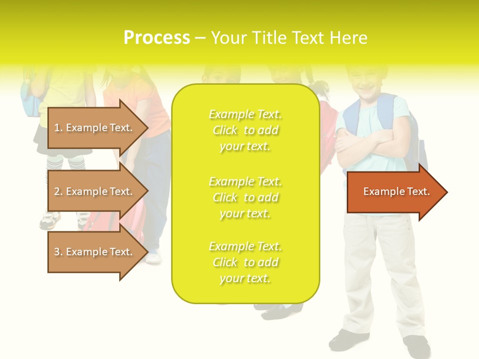 Backpack Cute Pretty PowerPoint Template