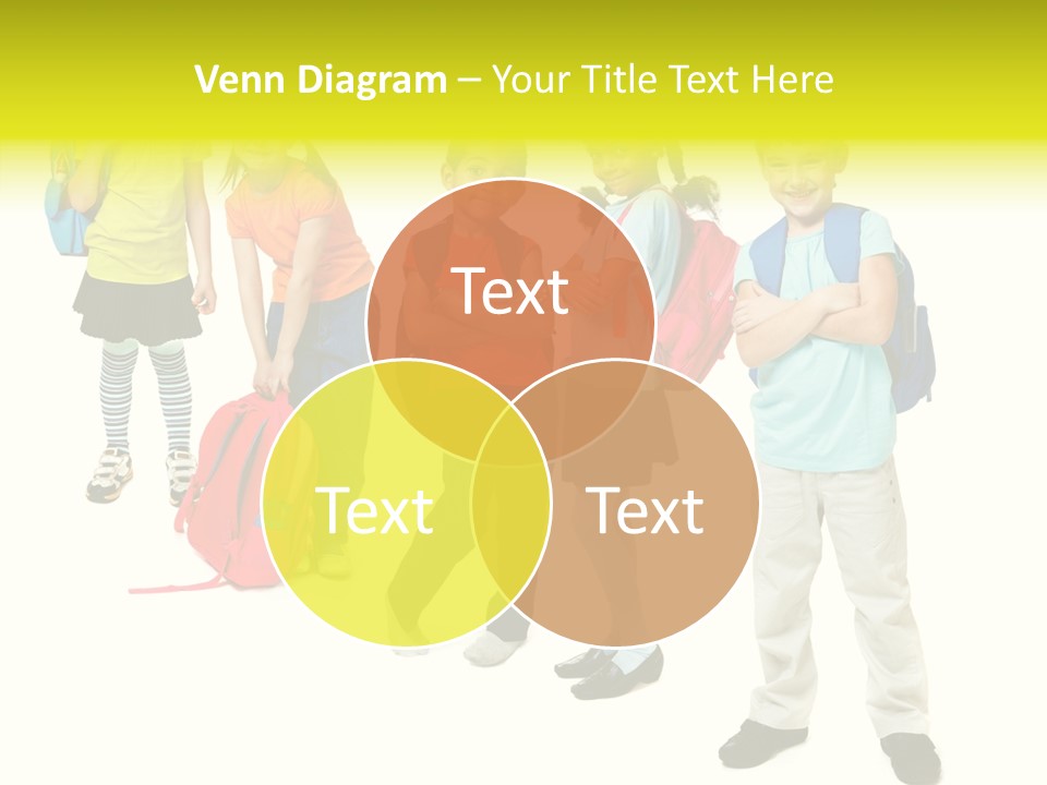 Backpack Cute Pretty PowerPoint Template