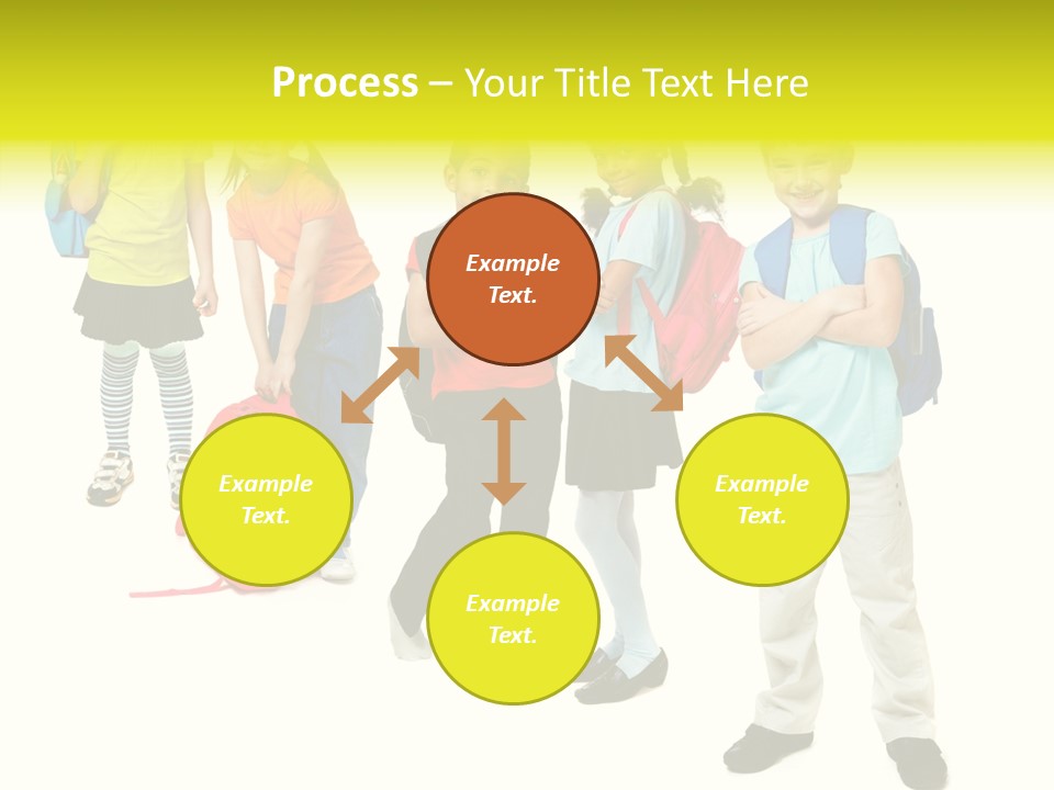 Backpack Cute Pretty PowerPoint Template