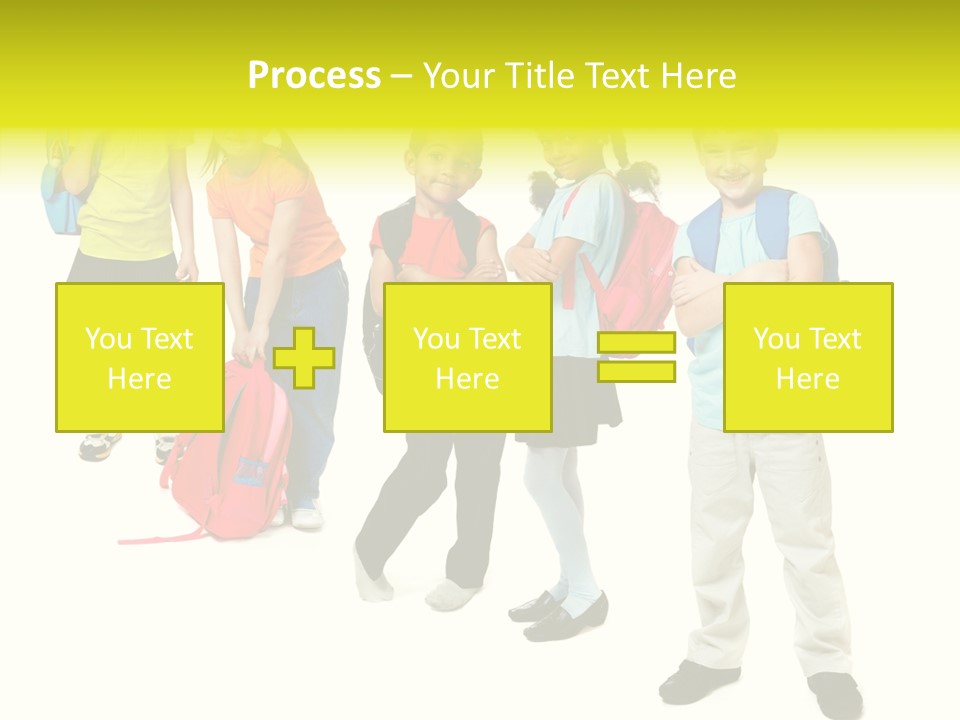 Backpack Cute Pretty PowerPoint Template