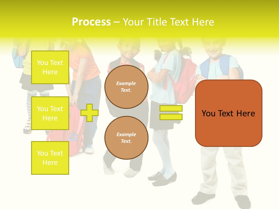 Backpack Cute Pretty PowerPoint Template
