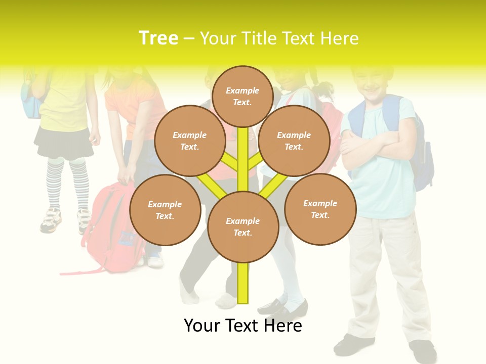 Backpack Cute Pretty PowerPoint Template