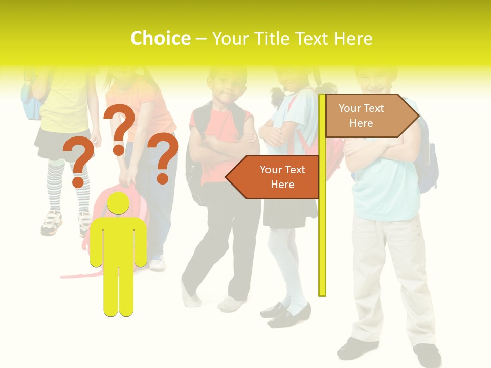 Backpack Cute Pretty PowerPoint Template